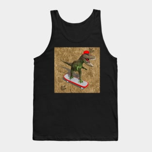 Skateboarding T-Rex Tank Top